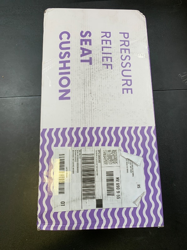 Photo 1 of Cushion Lab Patented Pressure Relief Seat Cushion for Long Sitting Hours on Office & Home Chair - Extra-Dense Memory Foam for Soft Support. Car Pad for Hip, Tailbone, Coccyx, Sciatica - Black