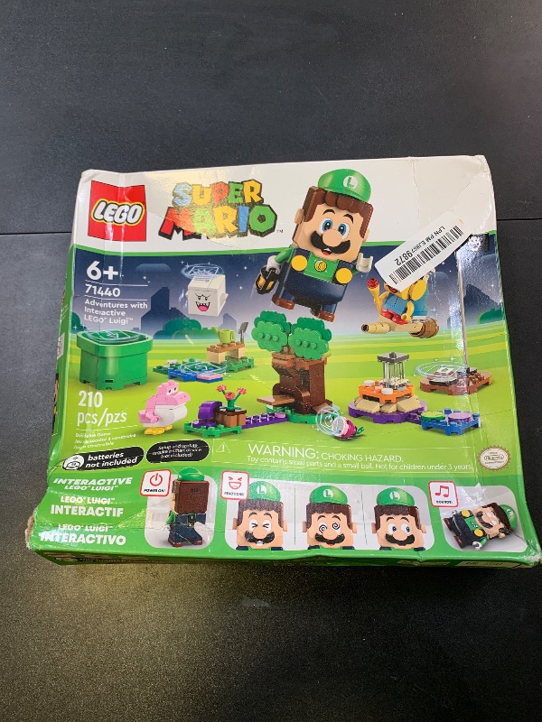 Photo 1 of LEGO Super Mario Super Mario Adventures with Interactive Luigi Toy - Building Toys for Kids, Boys & Girls, Ages 6+ - Nintendo Birthday Gift Idea with 4 Figures - 71440