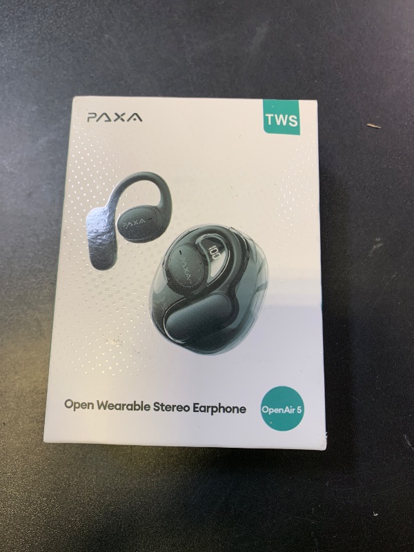 Photo 1 of PAXA AI Translation Earbuds Real Time, 3-in-1 Translator Earbuds 145 Language & Accents, Bluetooth 5.4 Translating Earbuds, Audifonos Traductores Inglés Español, OpenAir5 Black
