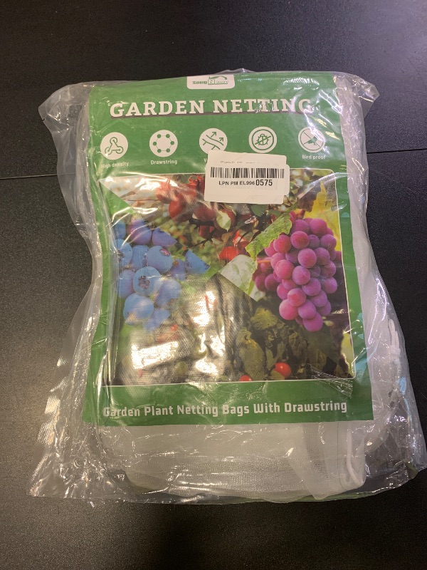 Photo 1 of SnugNiture Bird Netting for Garden Protection - 4 Pack, 3.5 x 5 FT Drawstring Pest Barrier Bags, Insect with Bird Garden Netting for Vegetables, Tomato, Blueberry Bushes Plant Protection