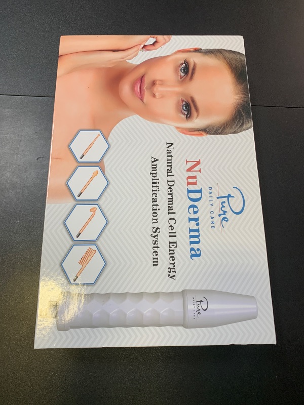 Photo 1 of Pure Daily Care NuDerma Handheld Skin Therapy Wand Machine w/Neon – Anti-Aging - Skin Tightening - Wrinkle Reducing - Dark Circles – Clarifying - Hair & Scalp Stimulator