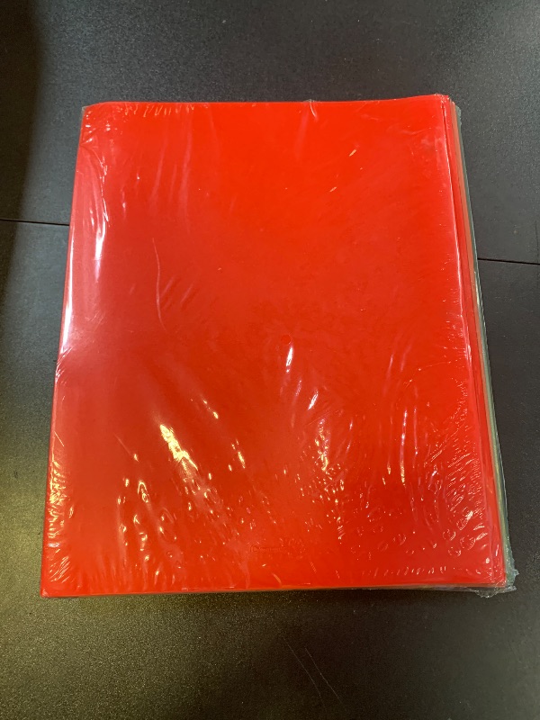 Photo 1 of *6 pcs ONLY *ViVin Plastic Folders with Clear Front Pocket, Sturdy 2 Pocket File Folder with 3 Prongs, , Fits Letter Size Sheets, for School Home Office (Assorted Color)