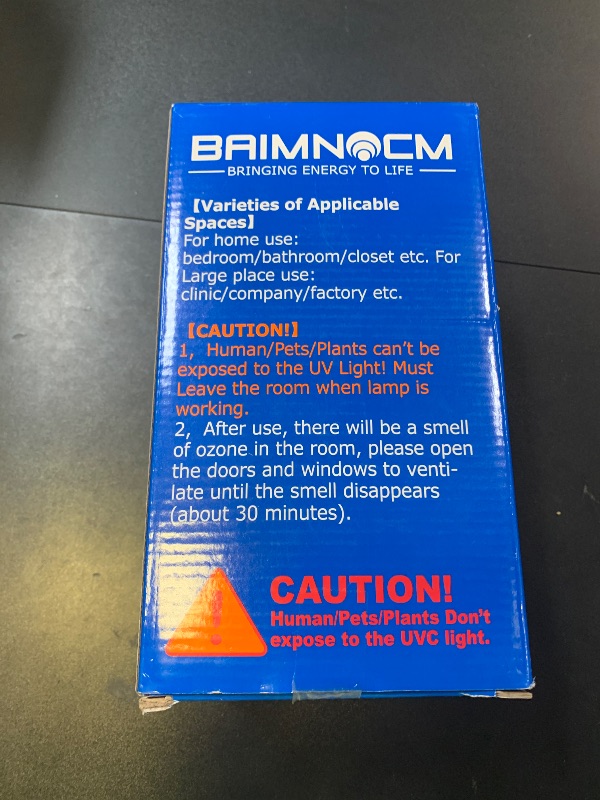 Photo 1 of BAIMNOCM 50 Watt UV Light, UVC Germicidal Lamp with E26 Base and Remote Control, Home Disinfection Device UV Light Bulb for Basement/Bedroom/Kitchen, 2x25W Ultraviolet Light Lamp