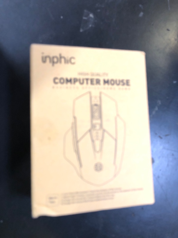 Photo 1 of INPHIC Multi-Device Bluetooth Mouse, Upgraded Visible Battery, 2400 DPI, Silent Ergonomic Computer Wireless Mouse for Laptop, Mac, PC etc.