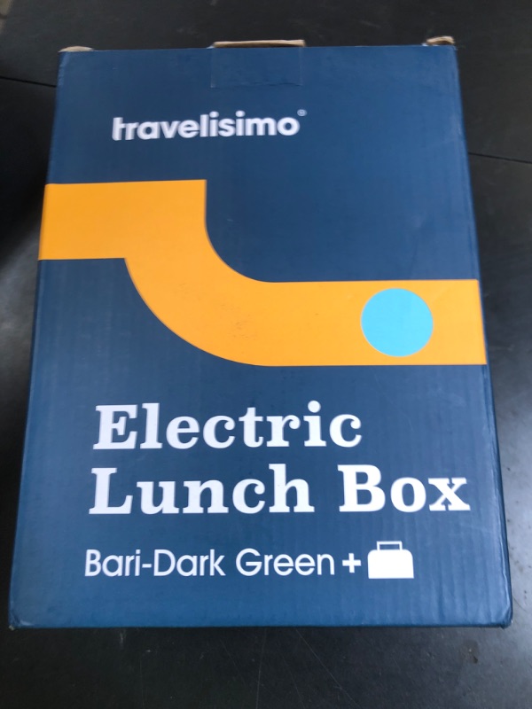 Photo 1 of TRAVELISIMO Electric Lunch Box for Adults, 80W Heated Lunch Box 1.5L Stainless Steel Electric Food Warmers, 12/24/110V Portable Food Warmer for Travel & Work, Loncheras para Hombres de Trabajo
