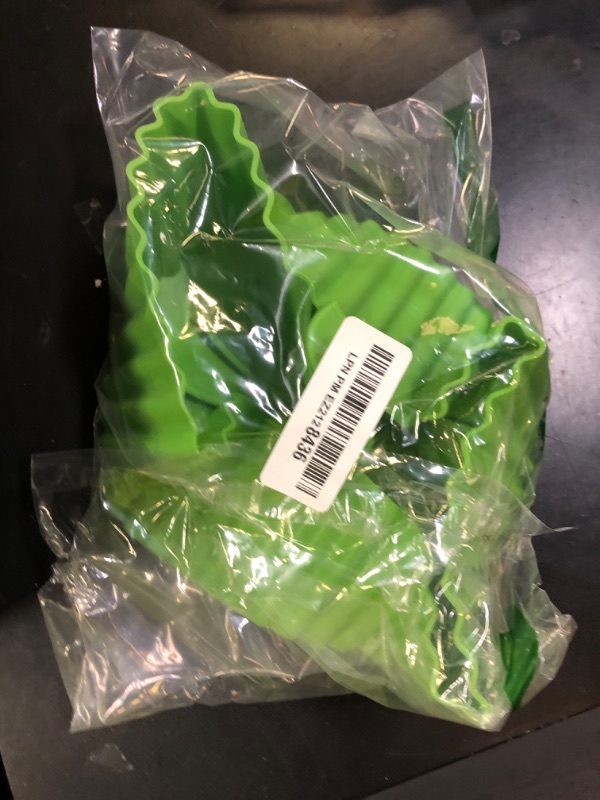 Photo 1 of Loveuing Air Fryer Silicone Liners - Reusable Non-stick Air Fryer Silicone Pot Liner Compatible with COSORI Air Fryer Basket Accessories (X-Large, Green)