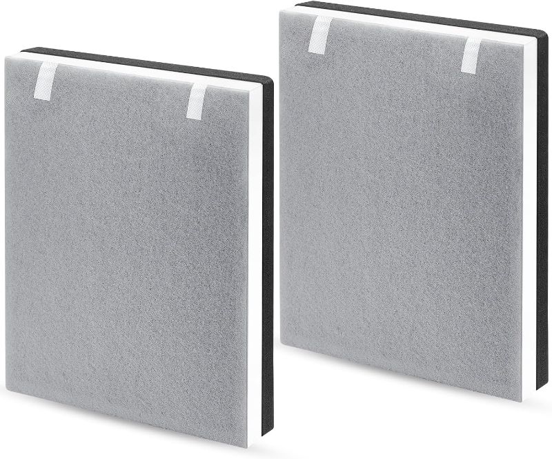 Photo 1 of 2 Pack Vital 100 True HEPA Replacement Filter for LEVOIT Vital 100 Air Purifier, 3-in-1 H13 True HEPA & High-Efficiency Activated Carbon Filters, Replace Part # Vital 100-RF
