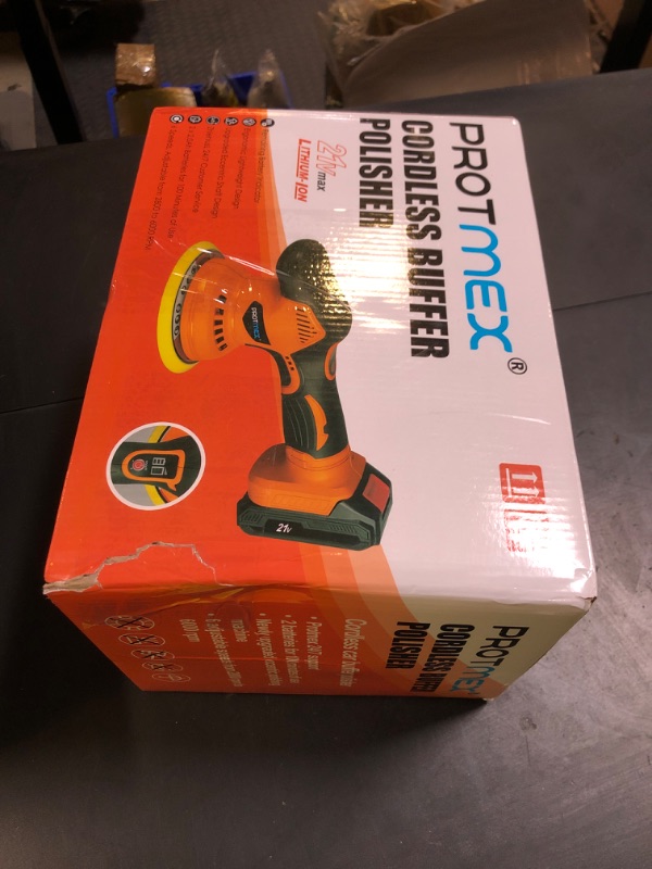 Photo 1 of Cordless Car Buffer Polisher w/ 2x2000mAh 21V Batteries, 6 Inch Car buffer Waxer Kit, Car Polishing Machine w/ Extra 18 PCS Attachments & 6 Variable Speed, Car Buffer Polisher for Car Detailing