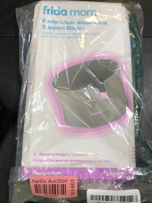 Photo 1 of Frida Mom Belly Binder, Postpartum Essentials for Natural and C-Section Recovery, Adjustable Compression Wrap, After Birth Brace, Abdominal Band, 9" High