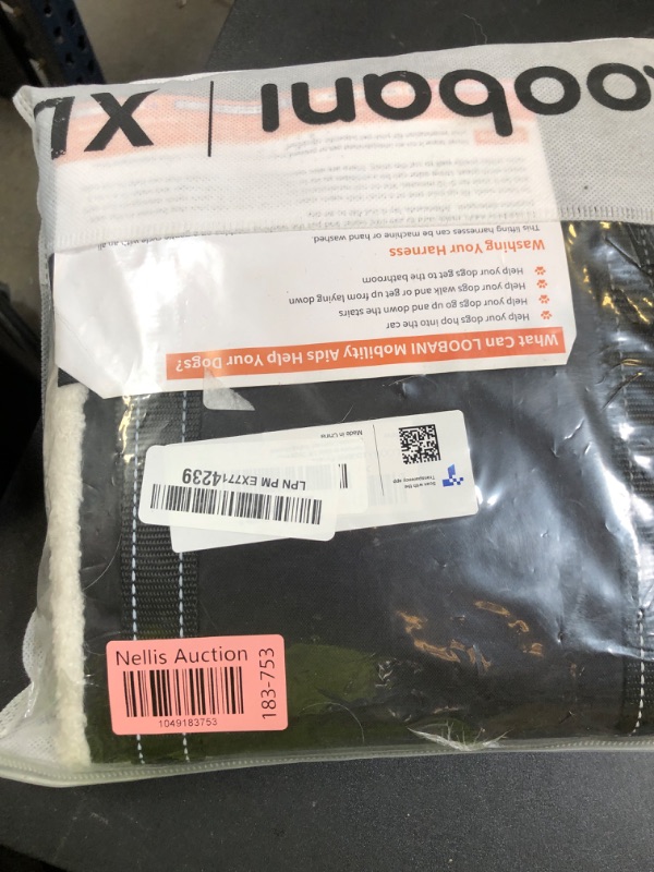 Photo 1 of LOOBANI Portable Dog Sling for Back Legs, Hip Support Harness to Help Lift Dogs Rear for Canine Aid and Old K9 Cruciate Ligament Rehabilitation