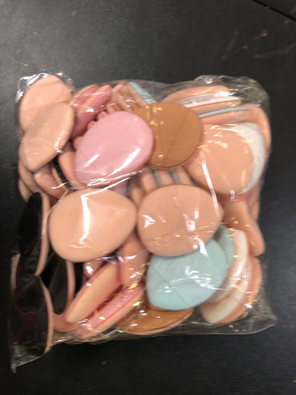 Photo 1 of ROYHOO 75PCS Finger Powder Puff Mini Makeup Sponge Soft Beauty Makeup Blender Puff for Foundation, Face Powder, Under Eye Setting, Concealer, Repair Cream, Cosmetic Tool