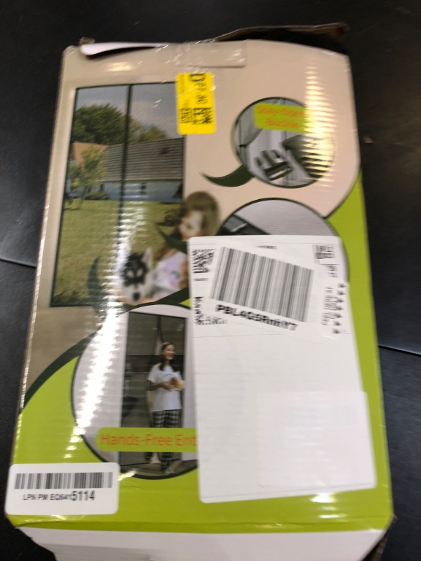 Photo 1 of Magnetic Screen Door - Fit for Door Size:36 x 96 Inch, Screen Itself Size:38"x97", Hands Free Mesh Partition,Heavy Duty Screen Door Mesh Curtain Keeps Bugs Out, Frame Hook & Loop, Pet and Kid Friendly