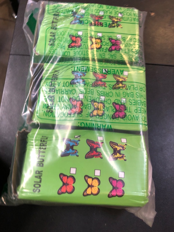 Photo 1 of 3 Pcs Fluttering Solar Butterfly Garden Stakes – Moving Butterfly Decorations with Solar Butterflies, Easy Installation Waterproof Outside Decor Stakes, Three Bright Colors | Battery NOT Included