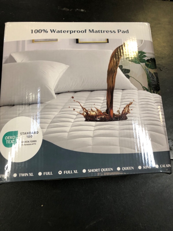 Photo 1 of UNILIBRA Full XL Waterproof Mattress Pad Protector, 6-19 Inch Deep Pocket, Breathable Hollow Cotton Filling, Machine Washable, Stain Resistant, Soft and Noiseless, Deep Pocket Design
