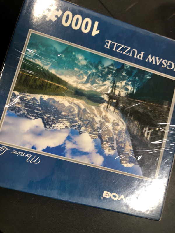 Photo 1 of Enovoe Puzzles for Adults 1000 Pieces - Featuring Moraine Lake Alberta - Challenging and Educational Masterpieces Puzzle for Kids - Large, 27x 20 inches - Jigsaw Puzzles 1000 Pieces for Adults