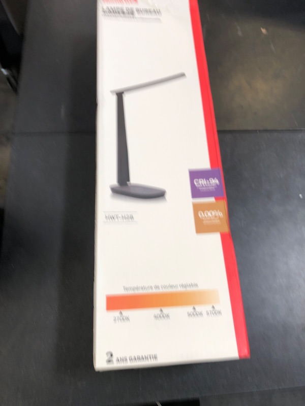 Photo 1 of HONEYWELL LED Desk Lamp - HWT-H2 Sunturalux™ Eye-Caring Foldable Desk Light with USB A+C Dual Charging Port 4 Color Modes Dimmable Table Lamp for Home Office Bedroom Reading Study Work - Black
