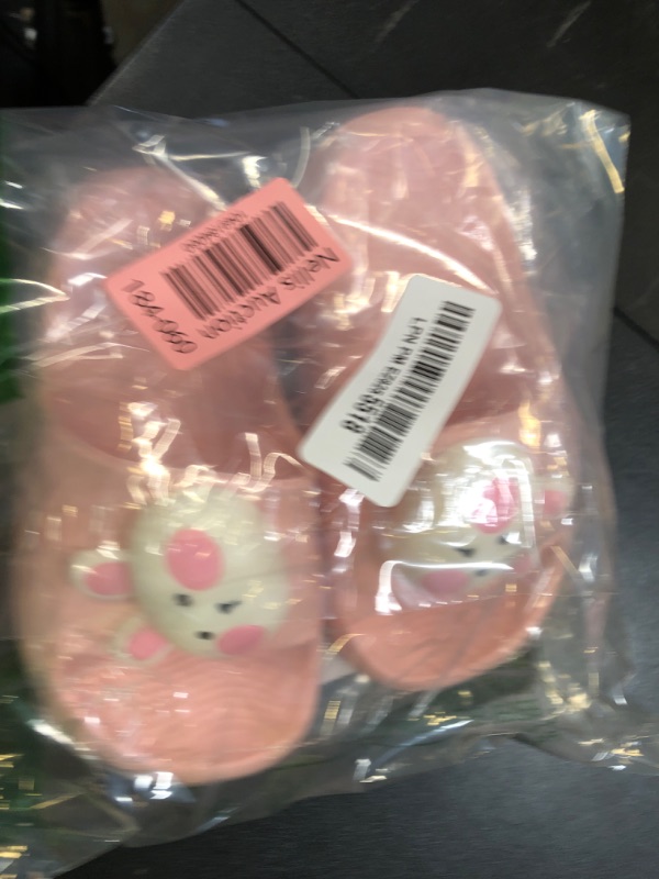 Photo 1 of Fiedaz Kids Slides for Girls & Boys Toddler Cloud Animal Quick Drying Beach Slides Toddler Pool Shower Flip Flops Slippers Pink 7.5-8 Toddler CN 160