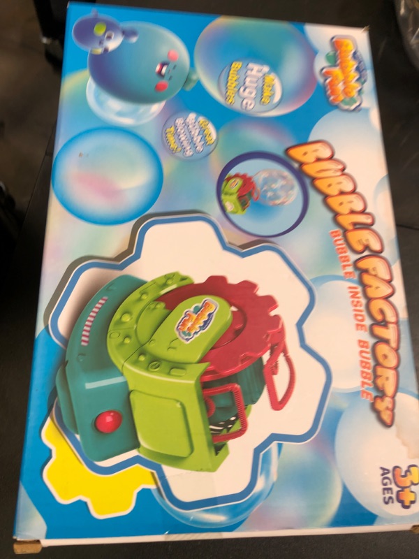 Photo 1 of Bubble Machine for Toddlers Kids & Pets, with 8oz Safe Solution, Extra Large & Bubbles in Bubble Maker, Children & Pets Dog Toys Gift, Indoor/Outdoor Birthday Wedding Party Bubble Blower