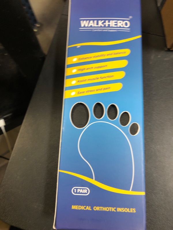 Photo 1 of Plantar Fasciitis Insoles for Men Women - Orthotics Inserts, Shoe Insoles Arch Support Flat Feet Inserts Work Boot Insoles for Standing All Day (Mens 8-8 1/2 | Womens 10-10 1/2)