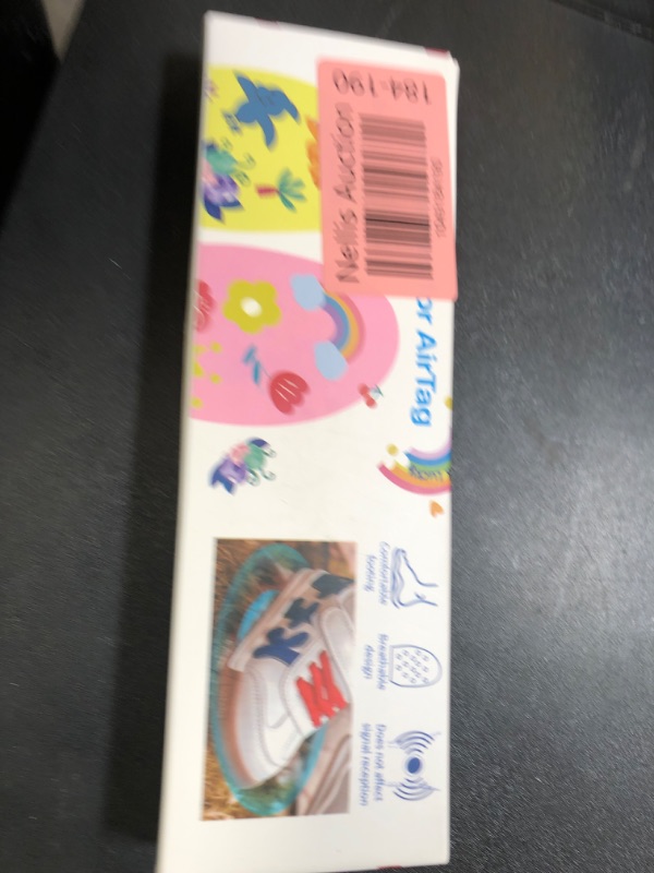 Photo 1 of RFUNGUANGO Airtag Functional Children's Insoles, Hidden Tracking Device Insoles Designed for Children, Pink Rainbow?135-150mm?