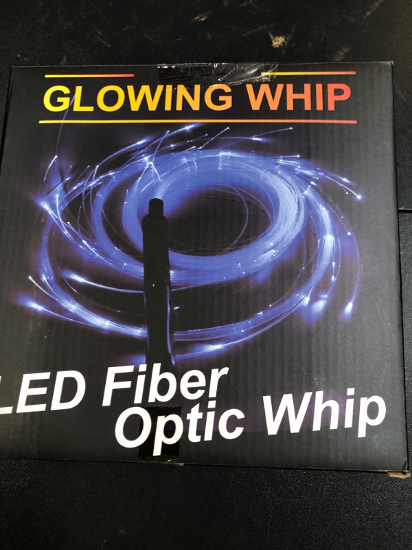 Photo 1 of SZYICONG 6ft LED Fiber Optic Whip Dance, USB Rechargeable, 7 Colors, 4 Modes, Rainbow Bright Lights Effect, Great for Rave Party, Music Festival, Stage Show, Carnival Activities