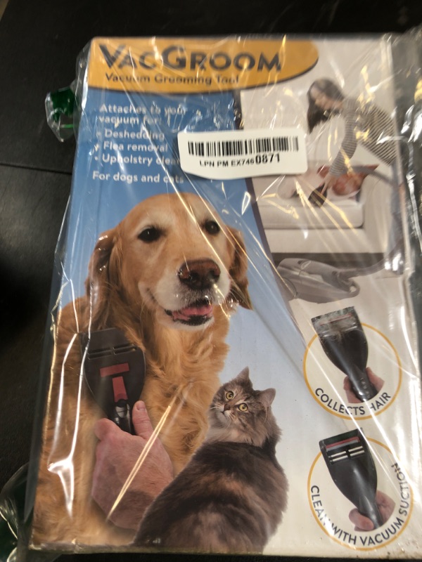 Photo 1 of Penn-Plax VacGroom Pet Grooming and Shedding Vacuum Attachment Kit – Great for Dogs, Cats, and Your Furniture! Works With Almost All Vacuum Brands