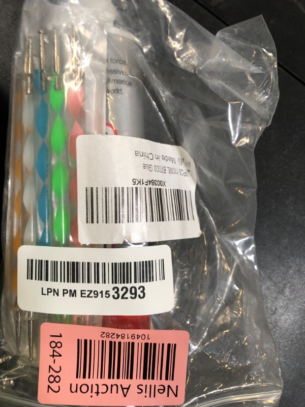 Photo 1 of B7000 Adhesive Rhinestones Glue for Crafts, 2PCS 110ml / 3.7 fl oz with 5 Dotting Pen Tool, Wax Pencil and Tweezer, Jewelry Glue for DIY Craft, Makeup, Shoes, Jewelry Making, Nail Art
