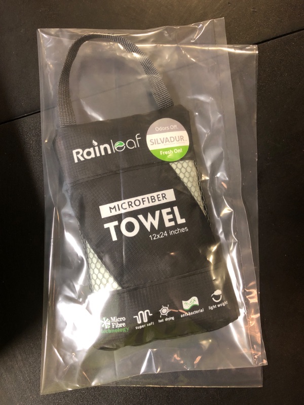 Photo 1 of Rainleaf Microfiber Towel 12x24in