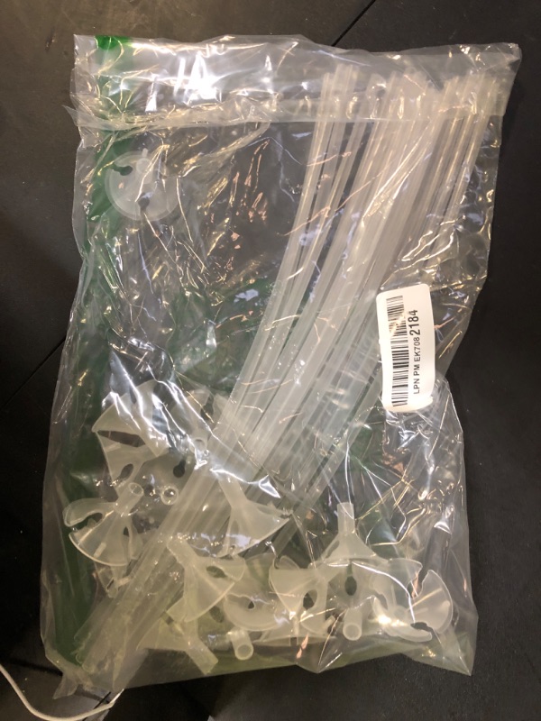 Photo 1 of JJUNW 20 Pcs Balloon Sticks, Long Plastic Balloon Sticks With Bases, Balloon Holder Sticks Balloon Weights for Tying Balloon Arch Anniversary, Birthday, Parties, Wedding Decorations(Transparent)