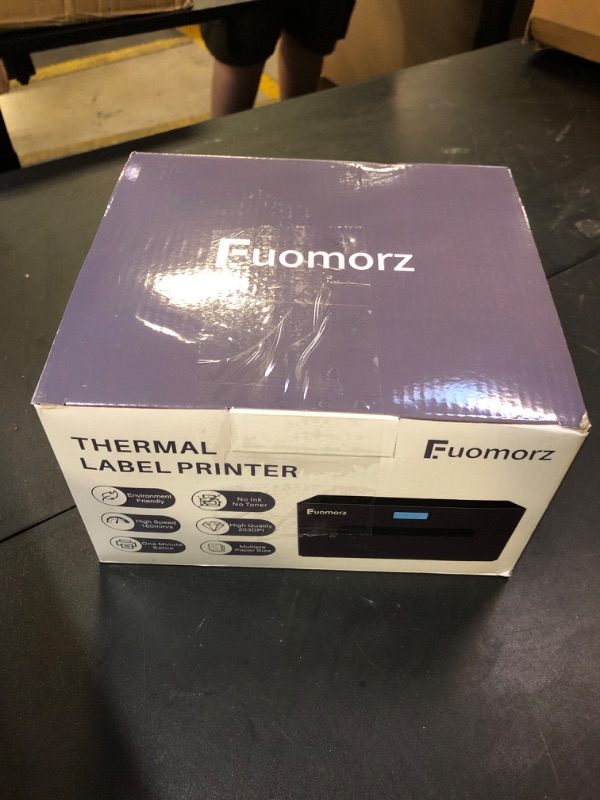 Photo 1 of Fuomorz Bluetooth Thermal Shipping Label Printer 4×6 Label Makers for Small Business and Family Compatible with Windows,Mac,Android,iOS Widely Used for Ebay, Amazon, Shopify, Etsy, USPS