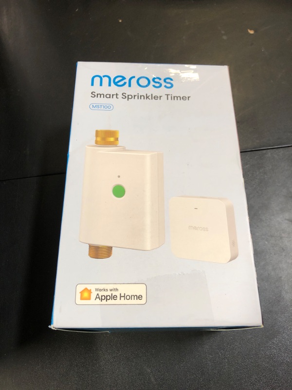 Photo 1 of meross WiFi Water Timer for Garden Hose, Smart Hose Timer with Brass Inlet & Outet, WiFi Sprinkler Valve Work with Apple Homekit, Alexa & Google Assistant, Smart Rain Skip for Lawn, Garden & Yard