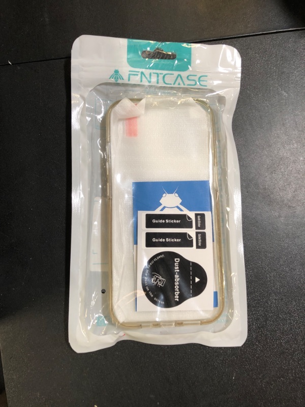 Photo 1 of FNTCASE for iPhone 15 Case: for iPhone 14 | iPhone 13 Case Support Magnetic Charging Military Grade Drop Protection Anti Yellowing | Rugged Shockproof Phone Cover - 6.1 inch (Clear)