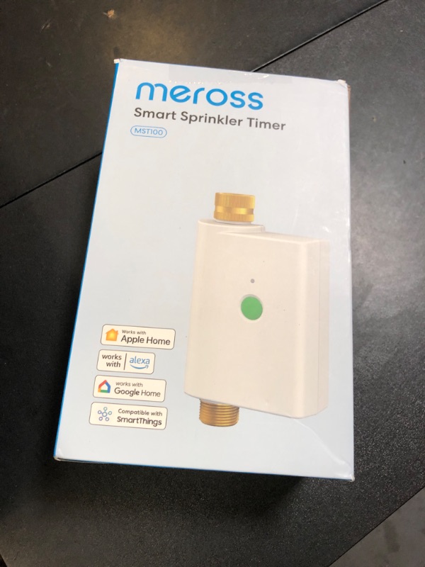Photo 1 of meross WiFi Water Hose Timer, Smart Sprinkler Timer with Brass Inlet & Outet, Work with Apple Homekit, Alexa & Google Assistant, Water Valve for Lawn, Garden, Yard and Pool, WiFi Hub Required