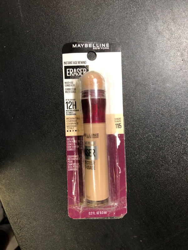 Photo 1 of Maybelline Instant Age Rewind Eraser Dark Circles Treatment Multi-Use Concealer, 115, 1 Count (Packaging May Vary)