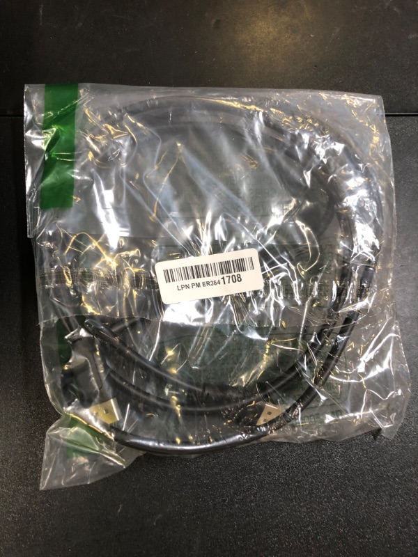 Photo 1 of Amazon Basics DisplayPort 1.4 Cable, 32.4Gbps High-Speed, 8K@60Hz, 4K@120Hz, Dynamic HDR and 3D, Gold-Plated Plugs, 3 Foot, Black