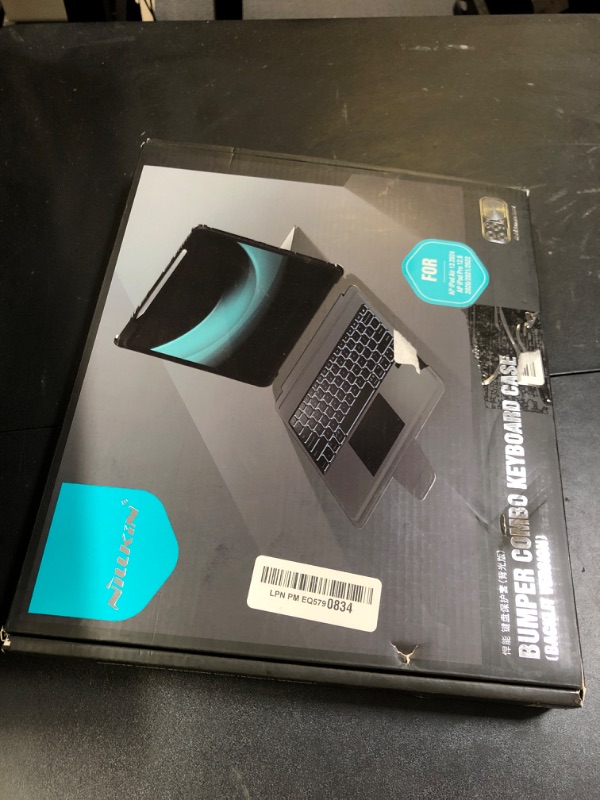 Photo 1 of Nillkin Keyboard Case for iPad Air 13-inch (M3 2025/M2 2024), iPad Pro 12.9-inch (6th/5th/4th/3rd Gen) Rugged Case with Detachable Keyboard, Magic Trackpad, 7-Color Backlit, Portrait/Landscape, Black