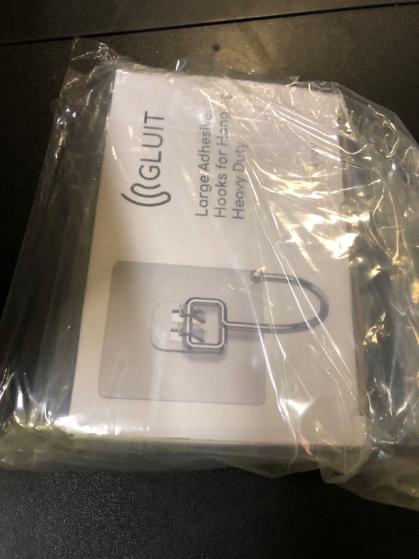 Photo 1 of GLUIT Adhesive Large Wall Hooks for Hanging Heavy Duty 22 lbs Hook for Walls No Damage (12 Large Hooks)