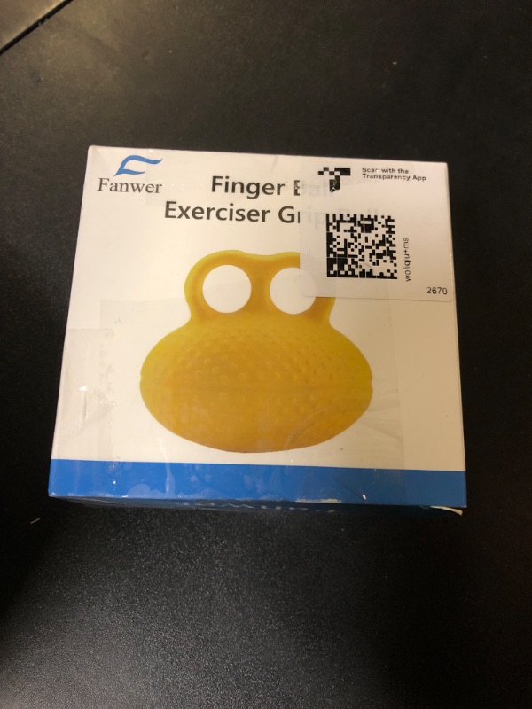 Photo 1 of Fanwer Finger Exerciser Hand Squeeze Ball, Hand Grip Strength Trainer Build Hand, Finger and Wrist Strength, Finger Extension Exerciser for Rehab, Arthritis, Carpal Tunnel