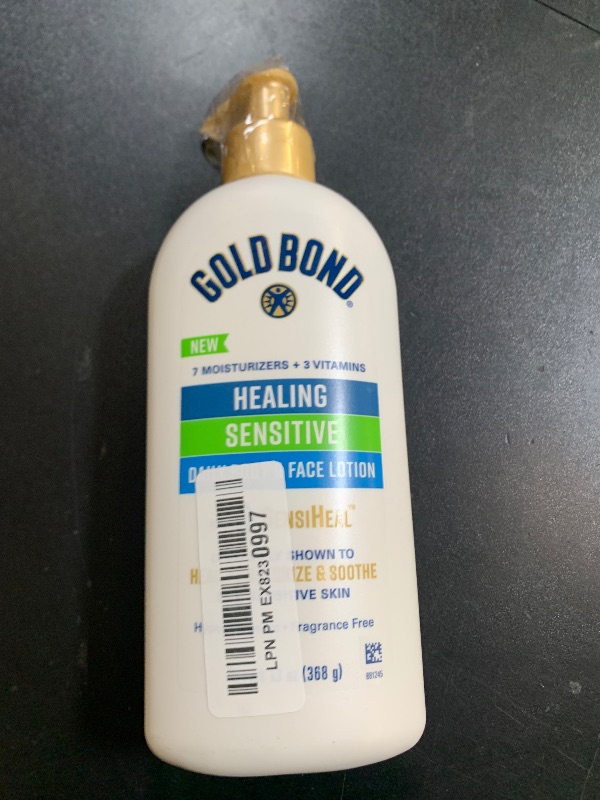 Photo 1 of Gold Bond Healing Sensitive Daily Body & Face Lotion for Dry, Sensitive Skin, 13 oz.