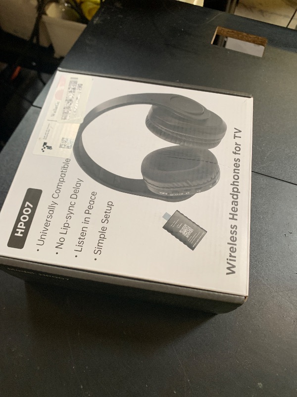 Photo 1 of WallarGe Wireless Headphones for TV Watching, Comfortable for Seniors with Bluetooth 5.3, Easy Setup Headphones with USB Transmitter, 25 Hours Play and No Audio Delay