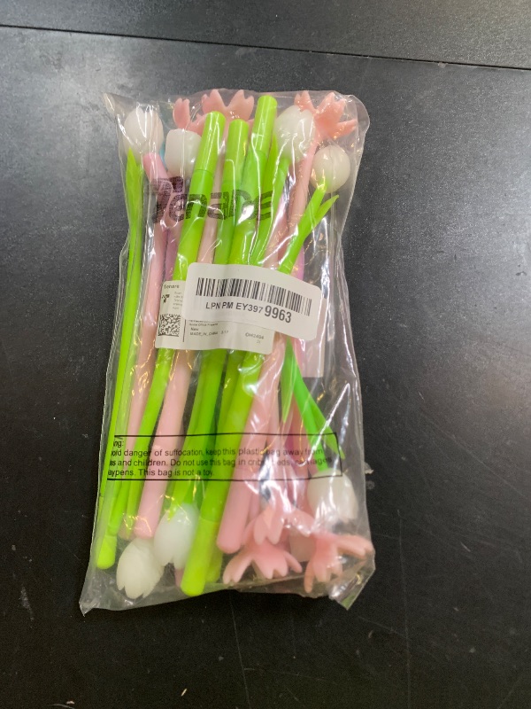 Photo 1 of 18 Pieces Color Changing Flower Pens Colorful Gel Ink Ballpoint Rose Pens for School Home Office Presents