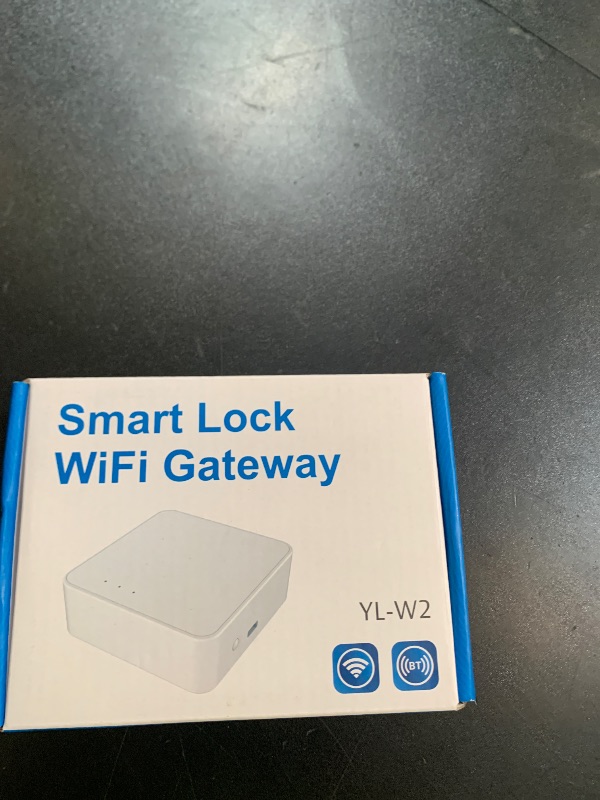 Photo 1 of WiFi Gateway Remotely Control Smart Door Lock with eSmartLock App, Fingerprint Door Knob Wi-Fi Bridge, Bluetooth Keyless Entry Electronic Door Lock WiFi Hub Compatible with Alexa Voice Control