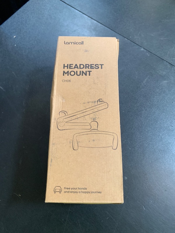 Photo 1 of Lamicall Car Headrest Tablet Holder - [3 in 1 Extension Arm] Adjustable Tablet Car Mount for Back Seat, Road Trip Essentials for Kids, for 4.7-11" Device Like iPad Pro, Air, Mini, Galaxy, Fire, Black