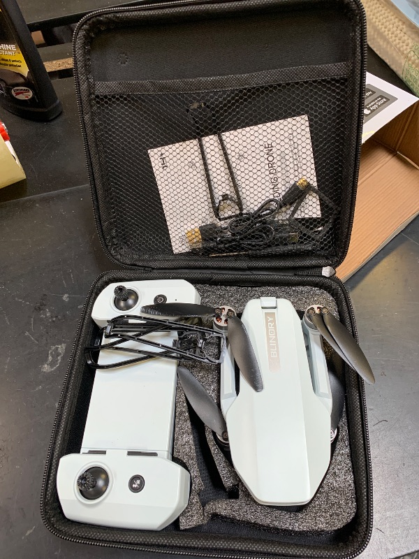 Photo 1 of Drone with Camera, 2K HD FPV Drone with Brushless Motor, Altitude Hold, Gesture Selfie, 3D Flips, Waypoint Fly, One Key Take Off/Landing, Foldable Mini Drones for Adults and Beginners