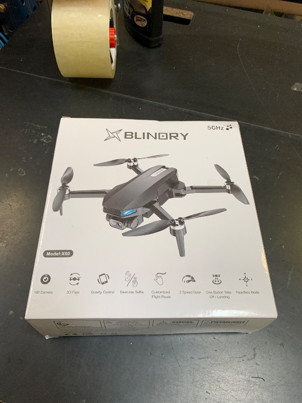 Photo 1 of Drone with Camera, 2K HD FPV Drone with Brushless Motor, Altitude Hold, Gesture Selfie, 3D Flips, Waypoint Fly, One Key Take Off/Landing, Foldable Mini Drones for Adults and Beginners