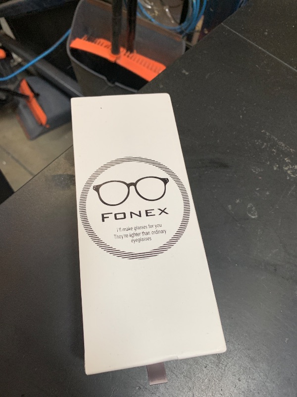 Photo 1 of FONEX Titanium Glasses Frame,Rimless Frameless Optical Eyewear Eyeglasses for Men and Women F85634 (F85707 Grey)