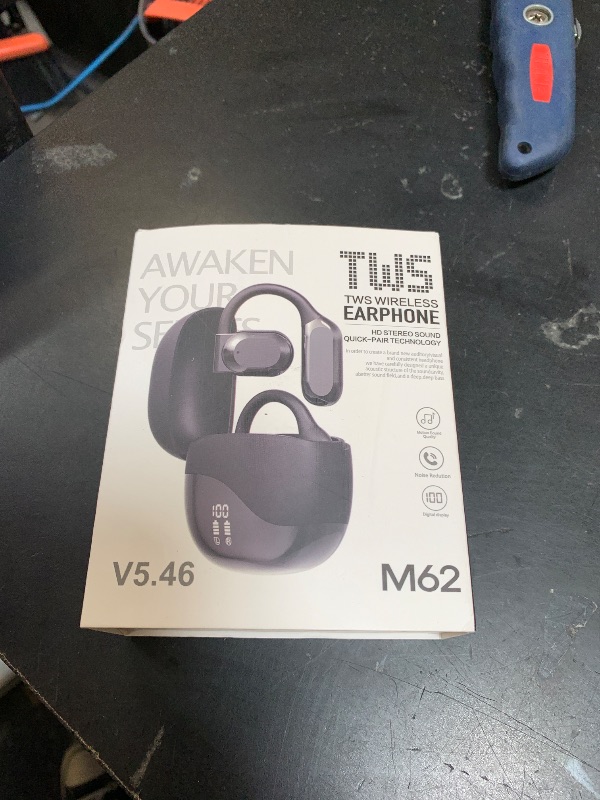 Photo 1 of Translation Earbuds Real Time, 144 Language Translator Earbuds 2025 AI Translating Earbud Compatible with iPhone & Android, 4-in-1 Translating Device for Travel, Business, and Learning (Black)