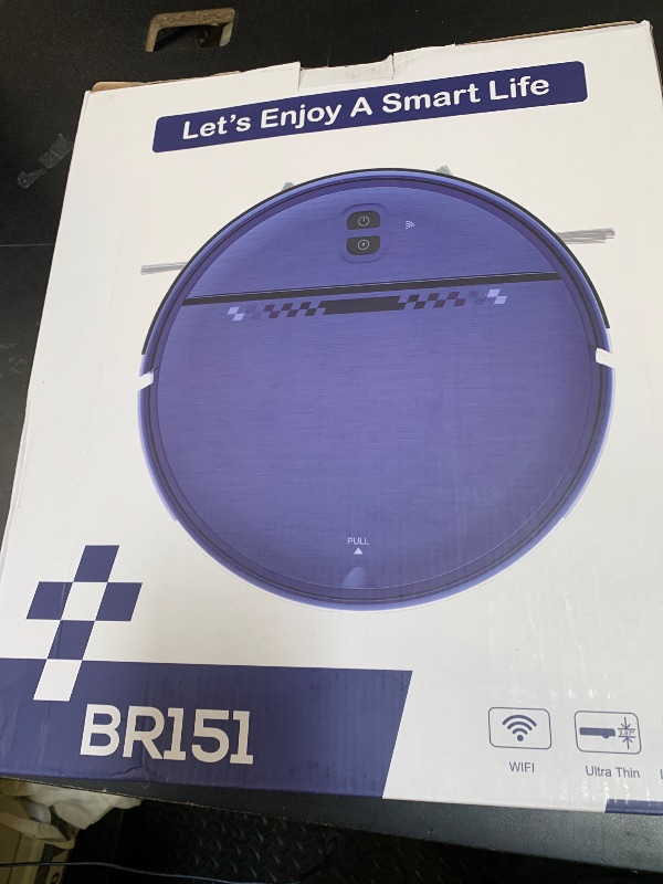 Photo 1 of Robot Vacuum and Mop Combo, 2-in-1 Mopping Robot Vacuum Cleaner with 2300Pa Suction, 2.87'' Slim Design, Wi-Fi/App/Voice Control, 3D Obstacle Avoidance&Self-Charging for Hard Floors, Carpets, Pet Hair