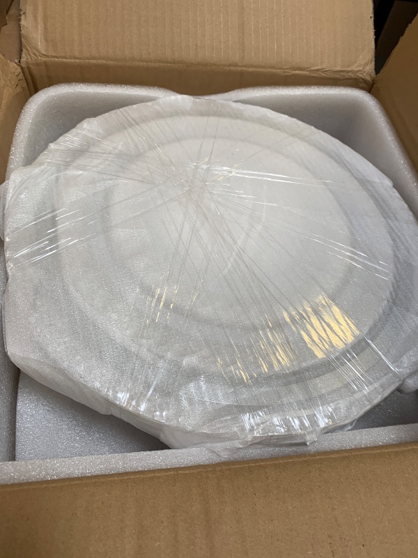 Photo 1 of 6-Rings LED Modern Ceiling Light Dimmable with Remote for Living Room, 31.5’’ Ceiling Lamp Plating Chrome 100W 3000K-6500K Metal Circle Flush Mount Chandelier Lighting Fixture for Bedroom Dining Room