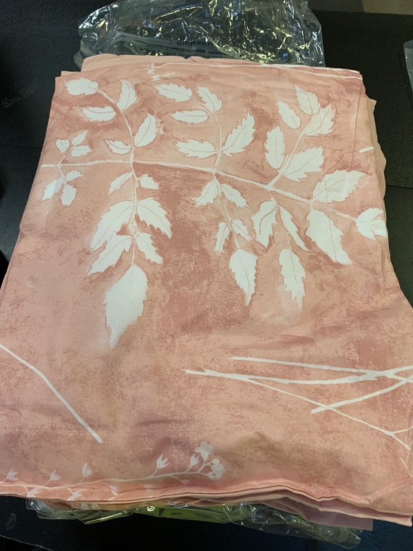 Photo 1 of  Queen Comforter Set - Grayish Pink Bed Set, 3 Pieces Cute Floral Bedding, 1 Soft Reversible Botanical Flowers Comforter and 2 Pillow Shams unknown size
